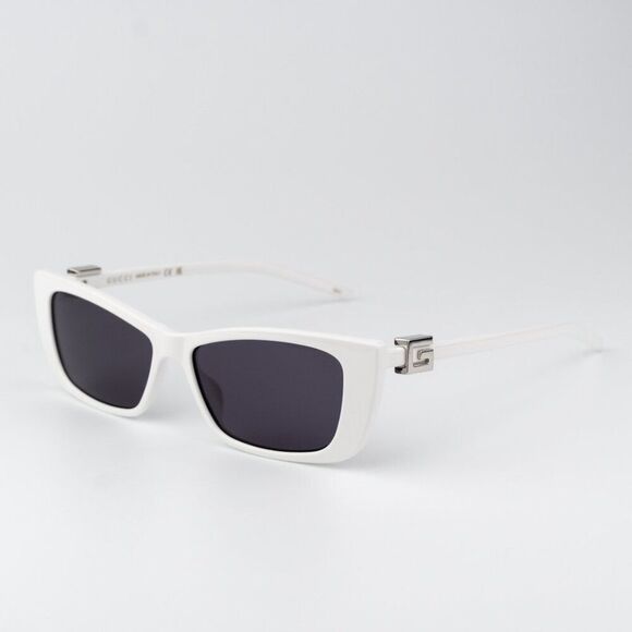 Gucci Women Sunglasses White Grey Cat Eye GG1681S 006 BRAND NEW main image 5